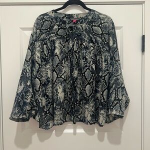 Snakeskin Batwing Top
